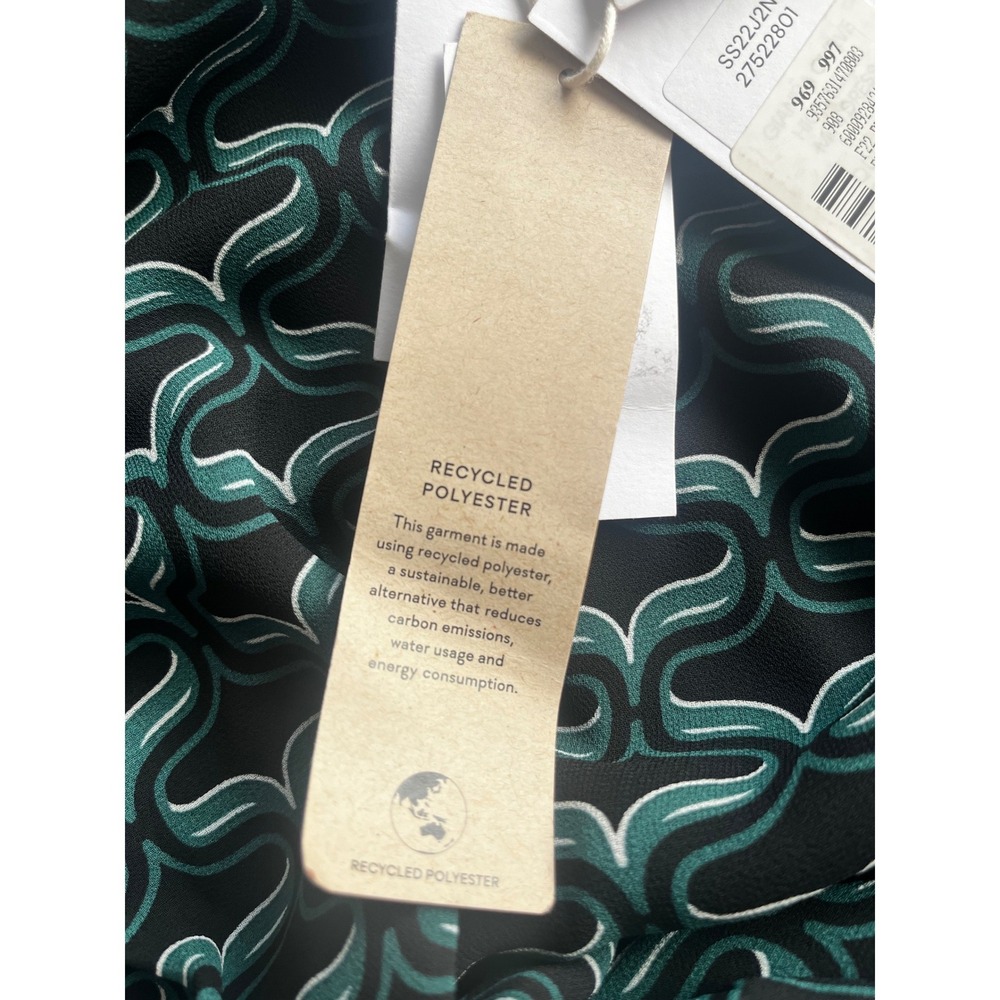 Ever New Curve Glenmore Geo Mini Dress Green Black Geometric Plus Size 22 NWT - Picture 12 of 13